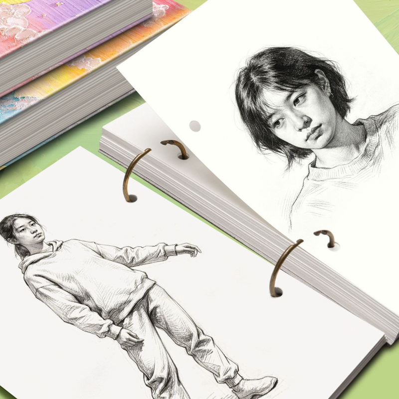 A5 Loose Leaf Sketchbook 60 Sh - Art Sketchbook Ring ulasan dan harga