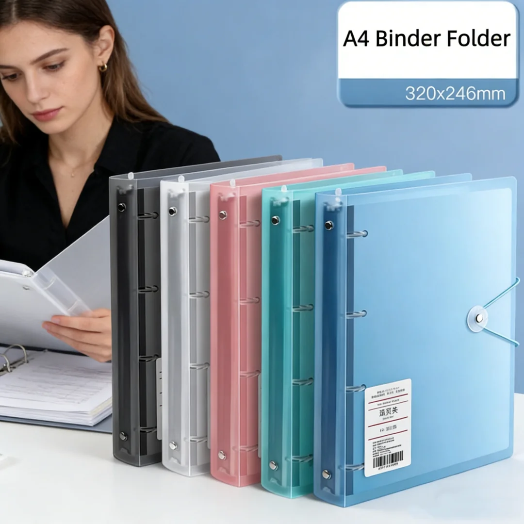 A4 File Folders D-type 4 Hole  - Binder Clip Assorted ulasan dan harga