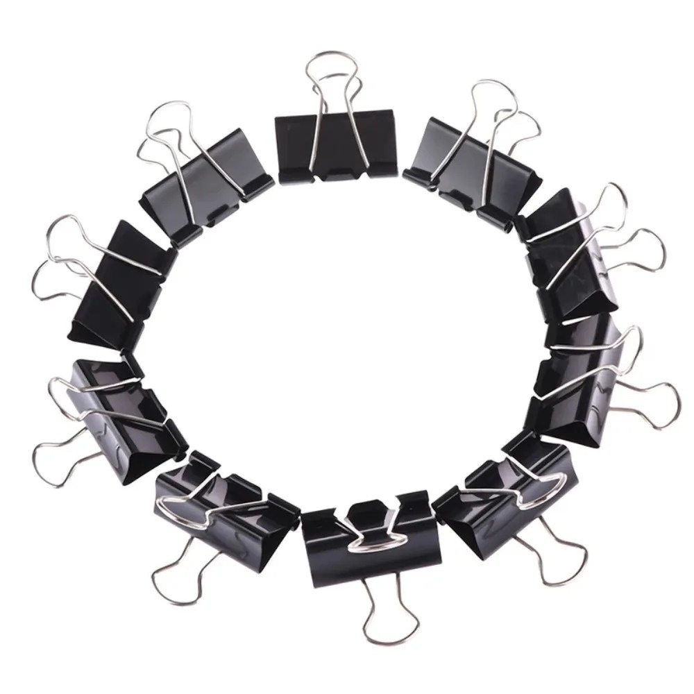 10Pcs Foldback Metal Binder Cl - Binder Clip Assorted ulasan dan harga