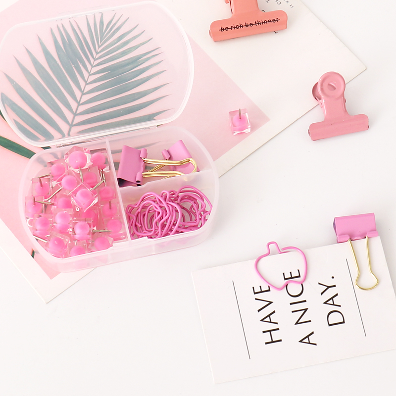 TUTU coloful Binder clips push - Binder Clip Assorted ulasan dan harga