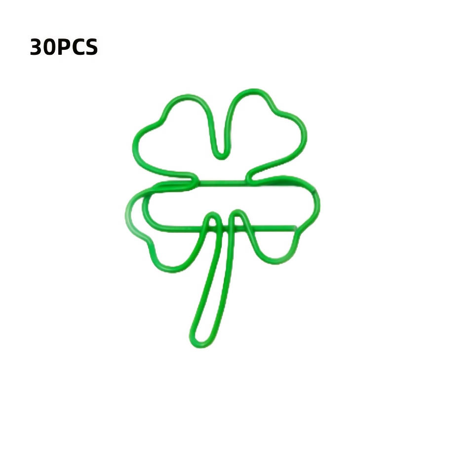 20/30/40pcs green four-leaf cl - Binder Clip Assorted ulasan dan harga