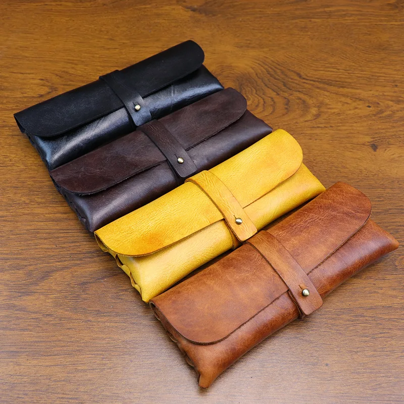 Ins Retro Tanned Leather Korea - Tan Stationery & Office Supply ulasan dan harga