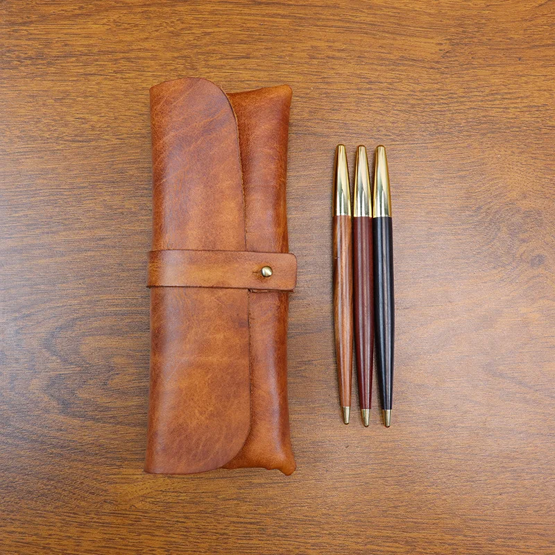 Ins Retro Tanned Leather Korea - Tan Stationery & Office Supply ulasan dan harga