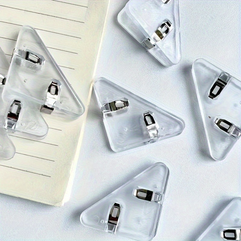 22pcs Clear Triangle Clip Set  - Binder Clip Assorted ulasan dan harga