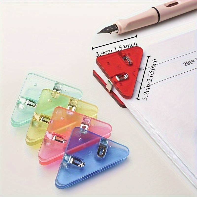 22pcs Clear Triangle Clip Set  - Binder Clip Assorted ulasan dan harga
