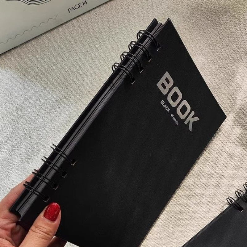A4 Black Card Sketchbook Doubl - Art Sketchbook Ring ulasan dan harga