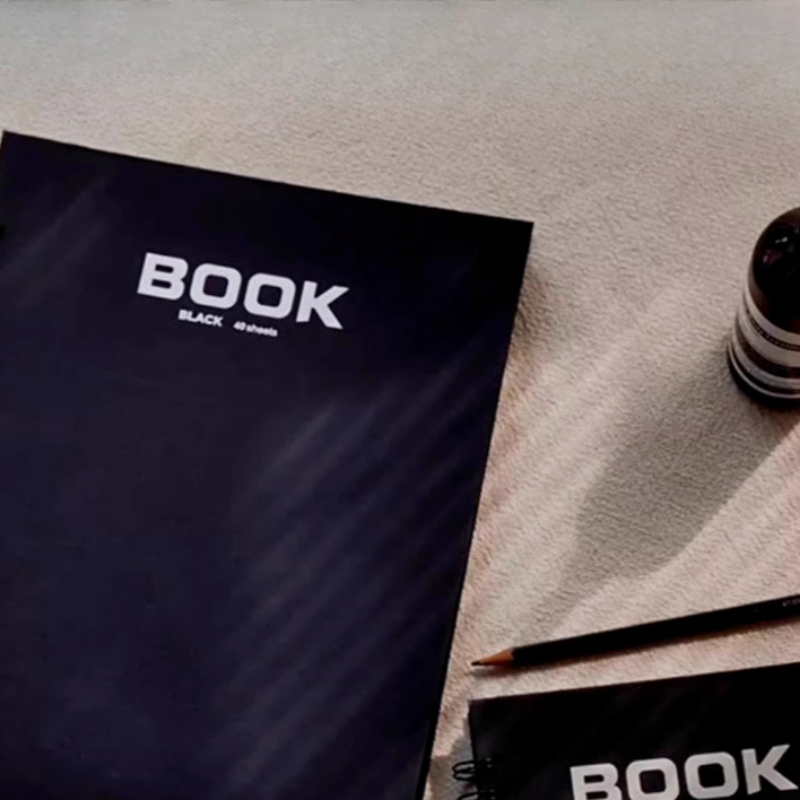 A4 Black Card Sketchbook Doubl - Art Sketchbook Ring ulasan dan harga
