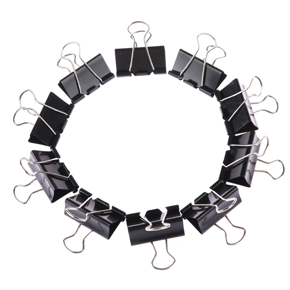 10pcs Metal Binder Clips 19mm  - Binder Clip Assorted ulasan dan harga