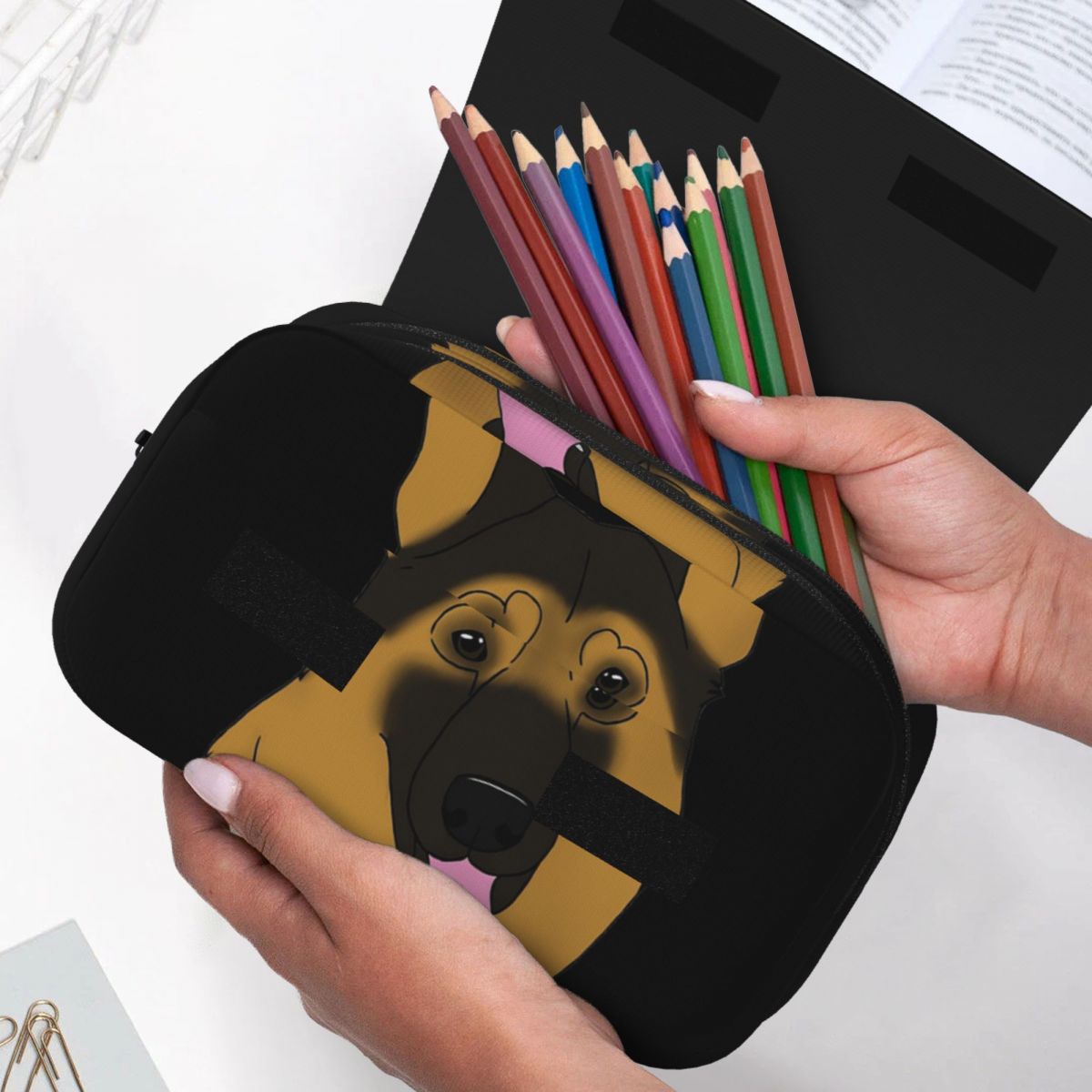 German Shepherd Dog - Black An - Tan Stationery & Office Supply ulasan dan harga